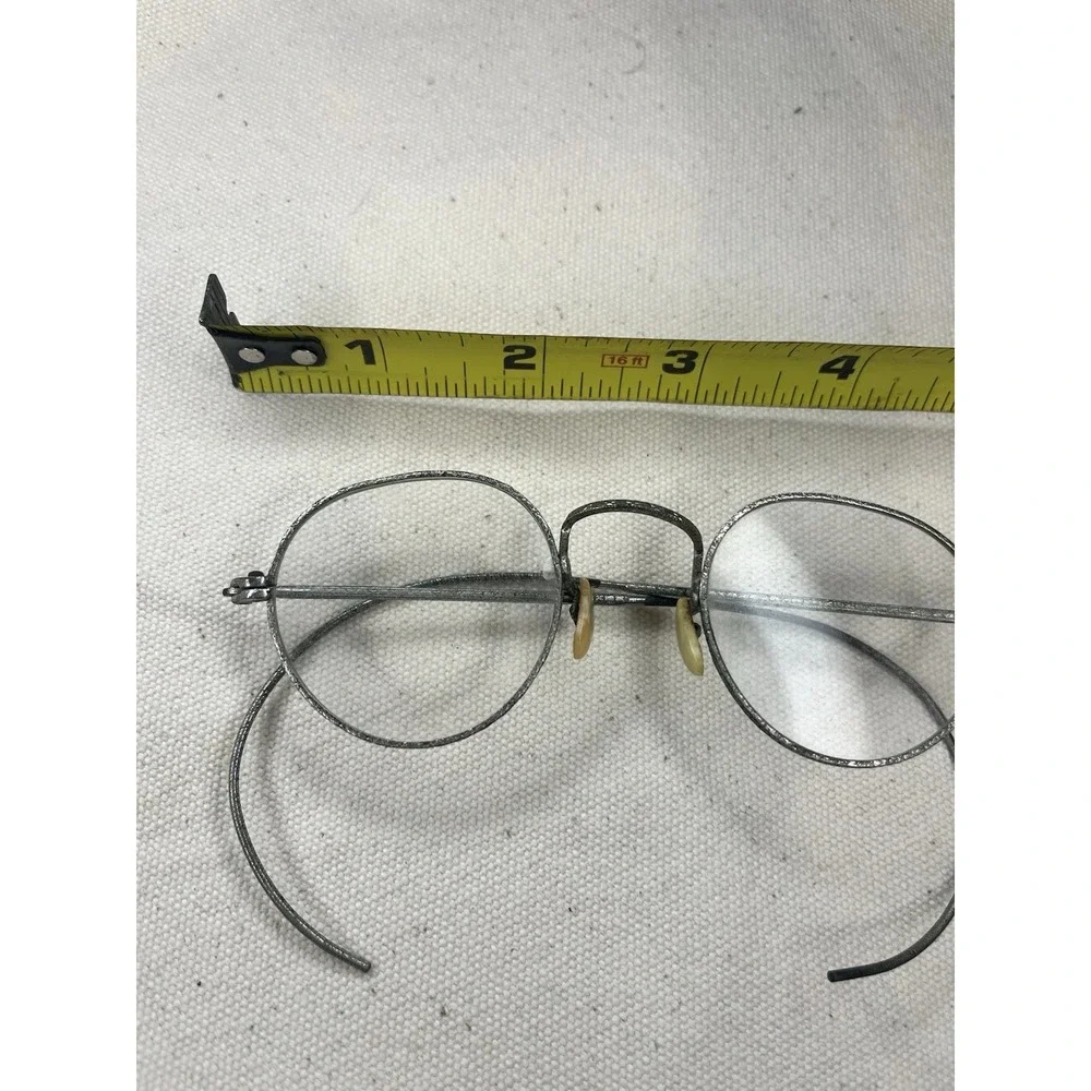Silver Frames Ornate Full Rim Vintage Antique Optical Eyeglasses